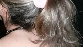 bound milf slut bent over gloryhole cumshot orgy