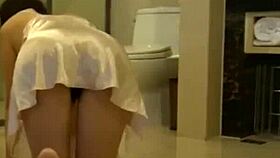 asian lesbians dominate big tits in steamy shower 👅💦🔥