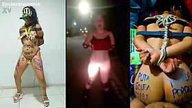 hey guys exercising bound slut samanta hard with ropes 😈🪢💦