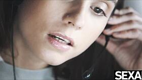 Sexy lingerie lesbians finger lick to multiple orgasms