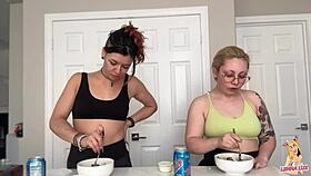 i'm eatin' this huge belly mukbang an' burpin' lots sorry not sorry