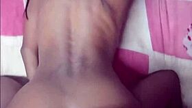 ebony babe kneels sucks boss cock then doggystyle pounded