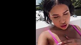 Jimmy Michaels spots horny brunette Ryder Rey masturbating on boat then rips clothes for deepthroat doggystyle pussy fuck cum in mouth orgasm