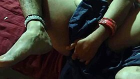 desi pair shares romantic moments in indian village home