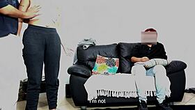 Stepdad tests girlfriend bent over in front of him 😈🍑