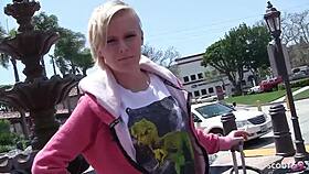 older guy picks up petite blonde teen then fucks her tight pussy