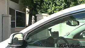 i lust for that busty ebony fitness babe's interracial pounding
