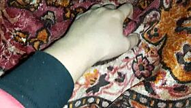 Girlfriend sneaks cunnilingus wake-up in our tent on Halloween—hairy beaver LICKS to ORGASM