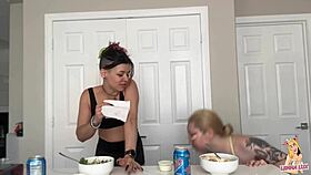 i'm eatin' this huge belly mukbang an' burpin' lots sorry not sorry