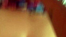 latina lifts dress for bareback creampie homemade closeup 🔥🍆