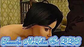 samantha invites bbc stud over for couch and bathroom pounding