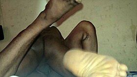 Black beauty with huge tits and thick lips gives sloppy deep suck