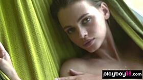 hey petite ukrainian, shower naked then hammock relax?