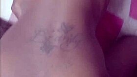 ebony babe kneels sucks boss cock then doggystyle pounded