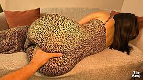 my huge ass on couch made him rock hard instantly