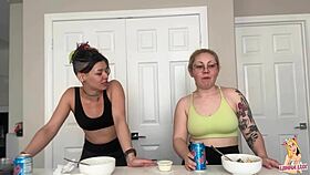 i'm eatin' this huge belly mukbang an' burpin' lots sorry not sorry