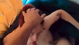 Thick curvy latina homemade blowjob slurps fat cock expertly