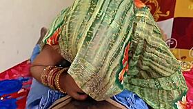 newlywed indian wife dirty talks while doggy fucked bedroom closeup