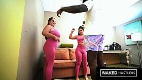 Latina Roommates Share Huge BBC With Hungry Mouths?