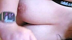 hell yeah sandra's candid tugjob unloads hot cum all over her huge natural tits!