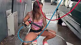 brazilian damiana fixes car then fucks wild on european roadside ep5