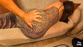 my huge ass on couch made him rock hard instantly