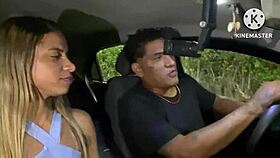 hey hubby watch your wife cheat on street after car runs out of gas