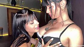 Threesome Two Curvy Latina Sluts Monster Cocks Deepthroat