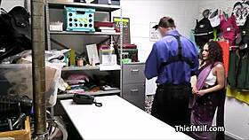 mall cop catches indian milf stealing and dives into her juicy pussy