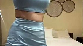 Homemade video of busty beauty riding huge dildo doggystyle