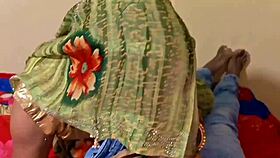 newlywed indian wife dirty talks while doggy fucked bedroom closeup