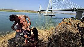 brazilian damiana fixes car then fucks wild on european roadside ep5