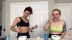 i'm eatin' this huge belly mukbang an' burpin' lots sorry not sorry