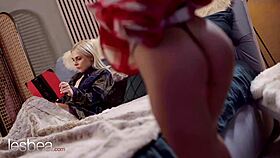 i crave lilly bella's romantic scissoring with british blonde orgasms