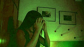 brazilian latina bends over halloween night for rough monster cock pounding