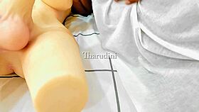 Our hot Indian couple DP my fuck doll threesome fun