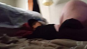 Big-booty granny neighbor drops to floor for raw pounding.