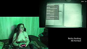 bbw brunette bares big ass and tits in naked lake house game part 2