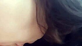horny brunette nymphos give sloppy deepthroat blowjob at the lake outdoors