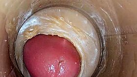 asmr internal camera captures vaginal filling in excellent 4k