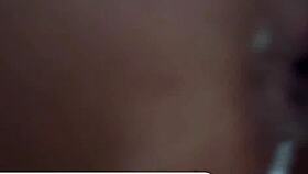 young hungarian couple oils up for wild bedroom double penetration