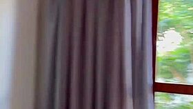 busty latina's allure leads to massive eye facial surprise