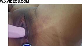 brazilian babe flashes her wet pussy after daddy catches her masturbating hard