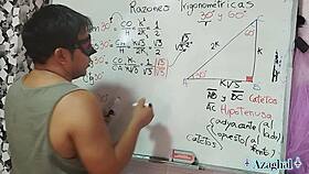 nerdy asian student gets math lesson turning into hot trigonometry sex