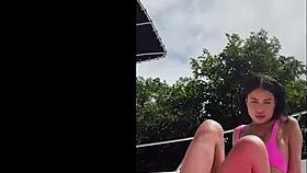 Jimmy Michaels spots horny brunette Ryder Rey masturbating on boat then rips clothes for deepthroat doggystyle pussy fuck cum in mouth orgasm