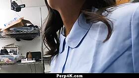 shoplifter teen bends over for cop's hardcore cowgirl pounding perp4k