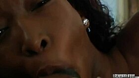 gorgeous ebony stacey cash shares intense moment with lex steele on film