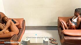horny ebony roommates rub pussies hard and squirt wildly