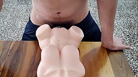Young Stud Ravages His Tight Fuck Doll