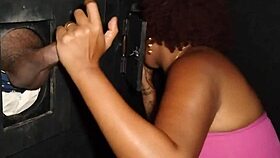 Married milf hits gloryhole for massive facial cumshot blast